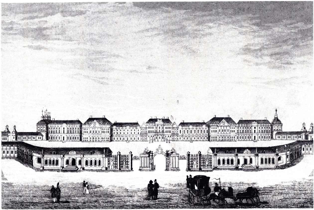 Widok pałacu Katarzyny w Carskim Siole, ok. 1930 r. 1840 autorstwa Unbekannt