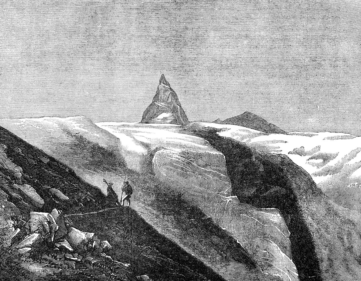 Widok na Matterhorn, koniec XIX wieku autorstwa Unbekannt