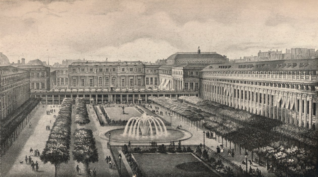 Widok Palais-Royal w 1834, 1915 autorstwa Unbekannt