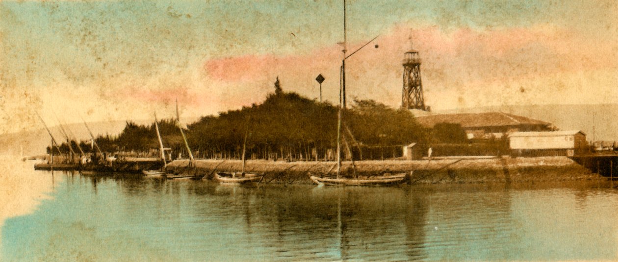 Widok na Port Tewfiek, ok. 1918-c1939. autorstwa Unbekannt
