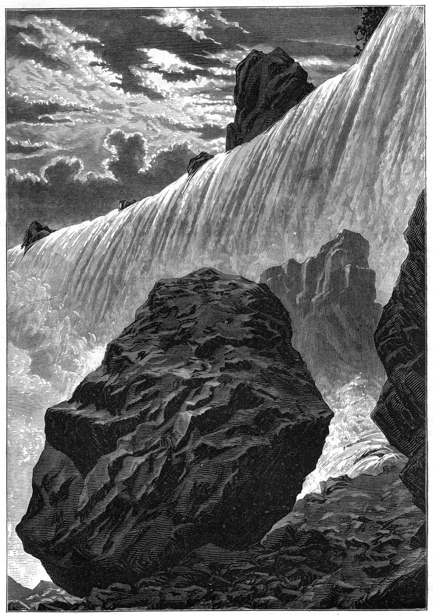 Widok na wodospad Niagara, 1877 autorstwa Unbekannt