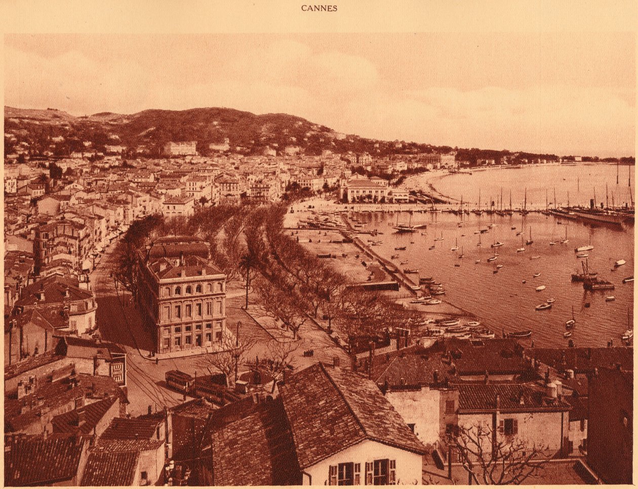 Widok z Mont Chevalier, Cannes, 1930. autorstwa Unbekannt