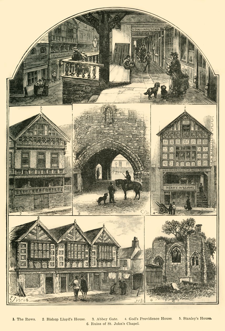 Widoki w Chester, 1898. autorstwa Unbekannt