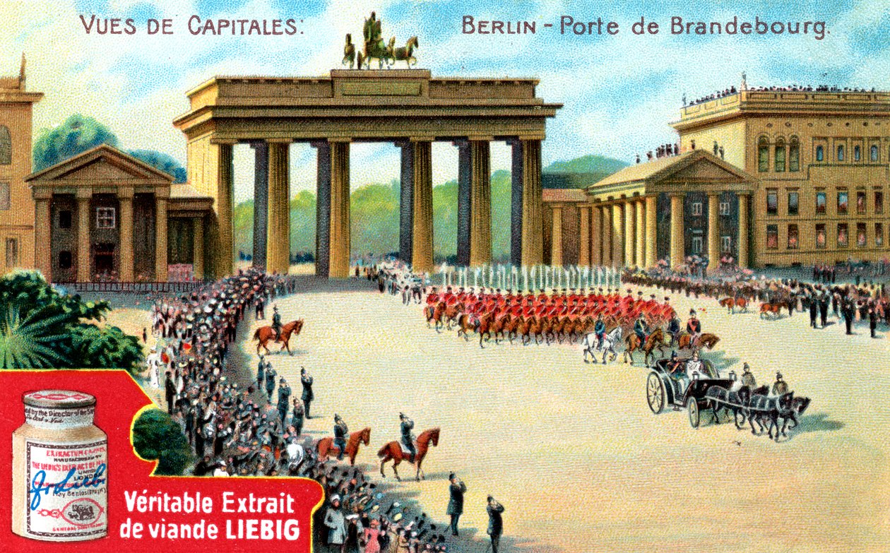 Widoki stolic: Brama Brandenburska, Berlin, ok. 1900 autorstwa Unbekannt