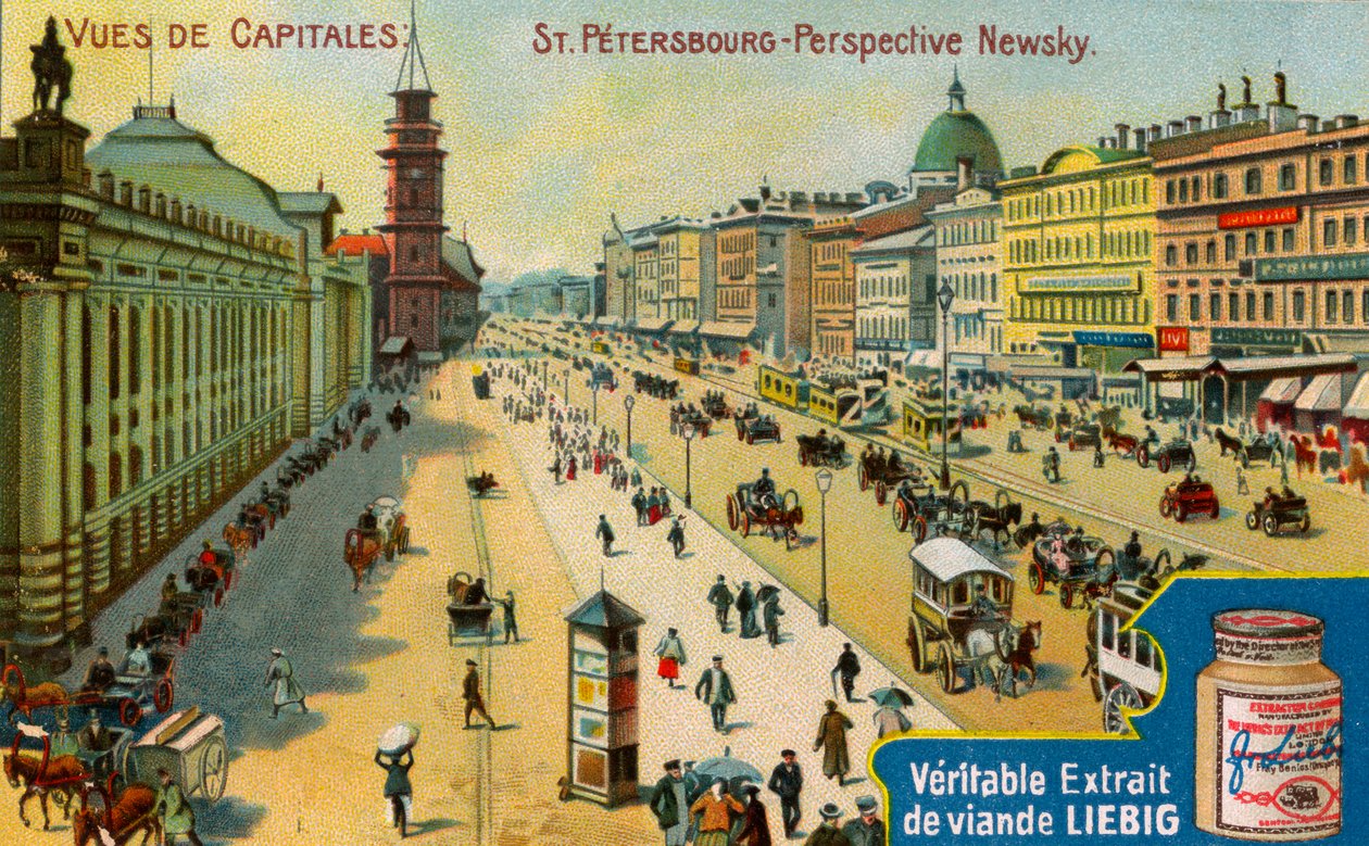 Widoki stolic: Newski Prospekt, Petersburg, ok. 1900 autorstwa Unbekannt