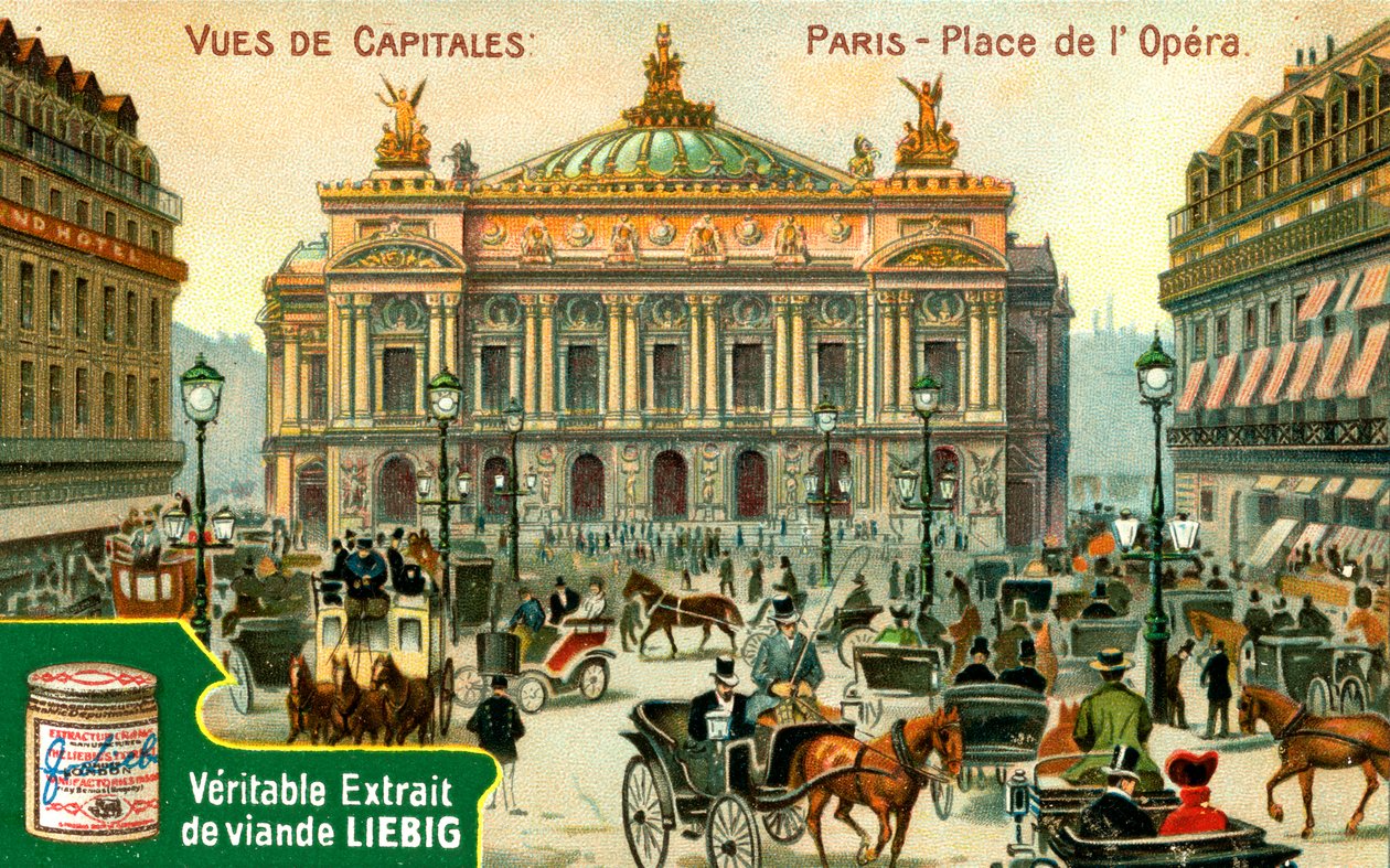 Widoki stolic: Place de lOpera, Paryż, ok. 1900 autorstwa Unbekannt