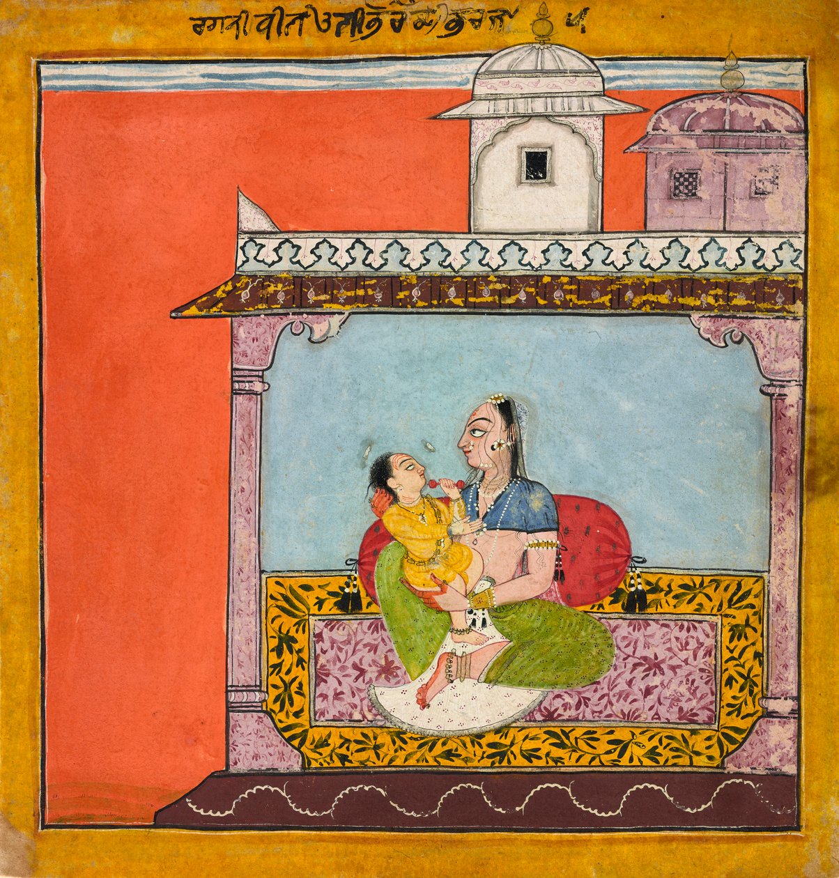 Vilaval Ragini, Z Ragamali, ca. 1690-95. autorstwa Unbekannt