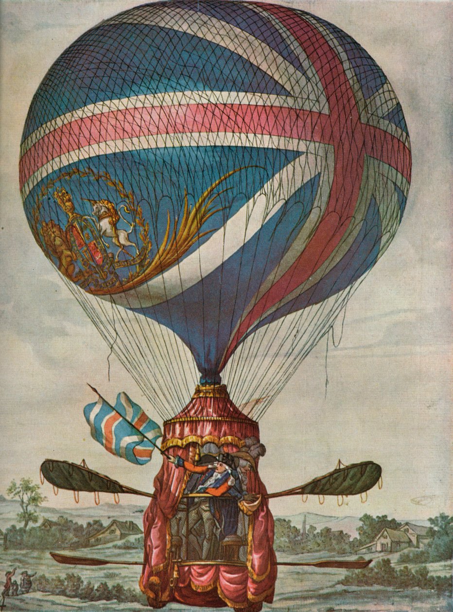 Vincent Lunardis Drugi balon: 3 maja 1785, 1937 autorstwa Unbekannt