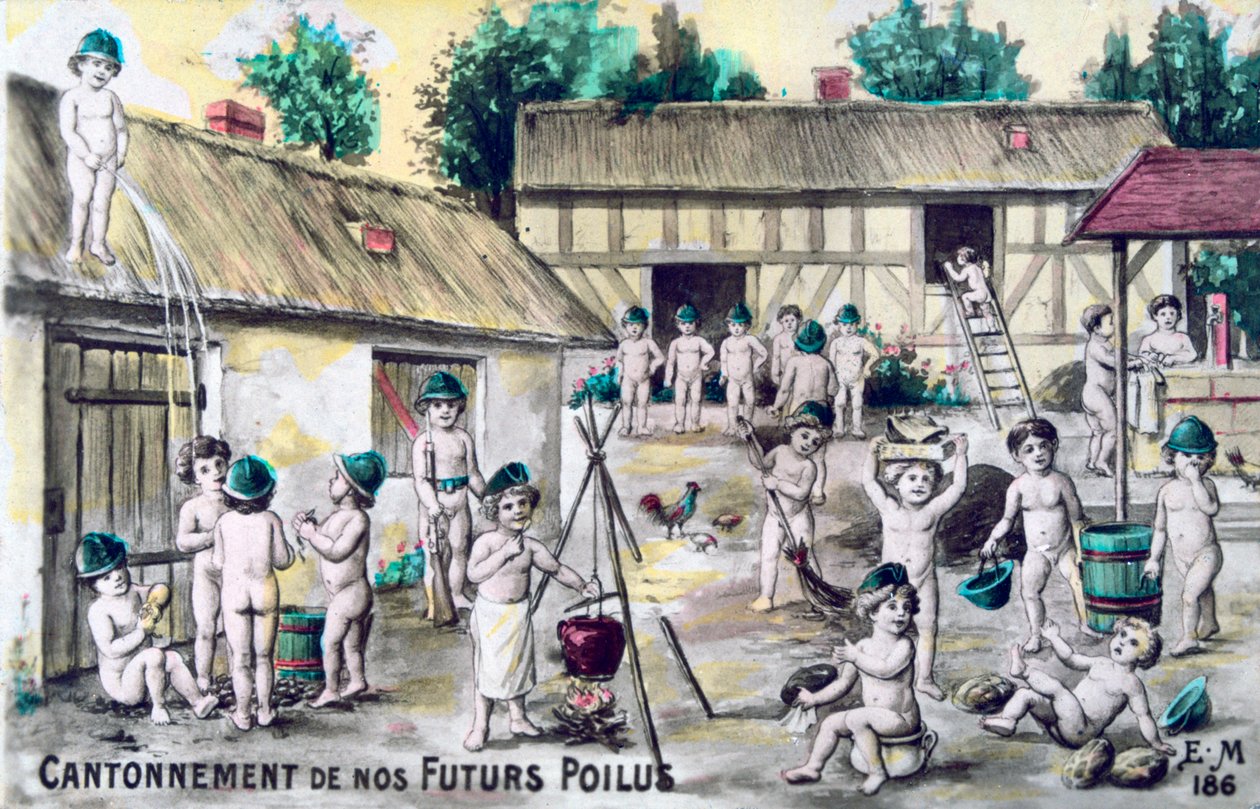 Archiwalna francuska pocztówka, c1900 autorstwa Unbekannt
