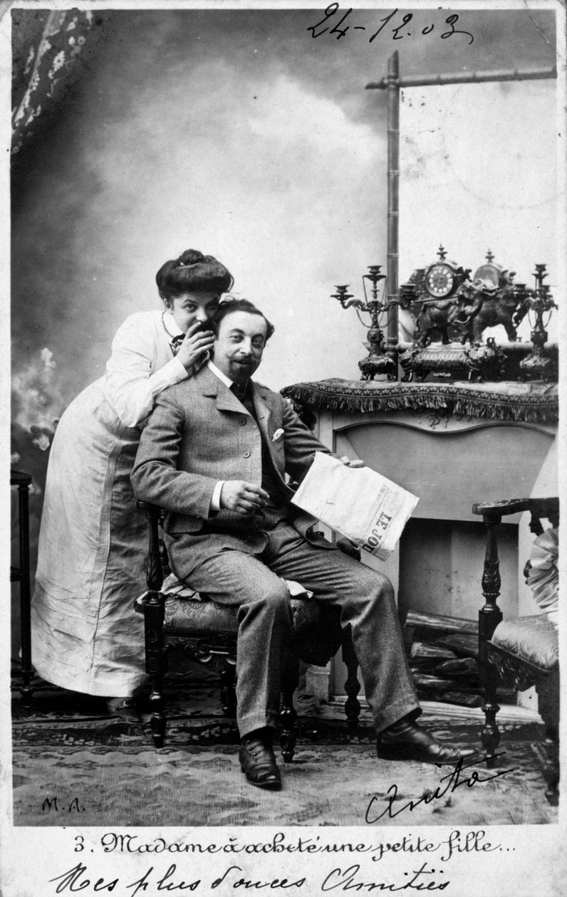 Archiwalna francuska pocztówka, c1900 autorstwa Unbekannt