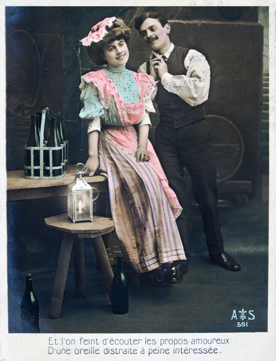 Archiwalna francuska pocztówka, c1900 autorstwa Unbekannt