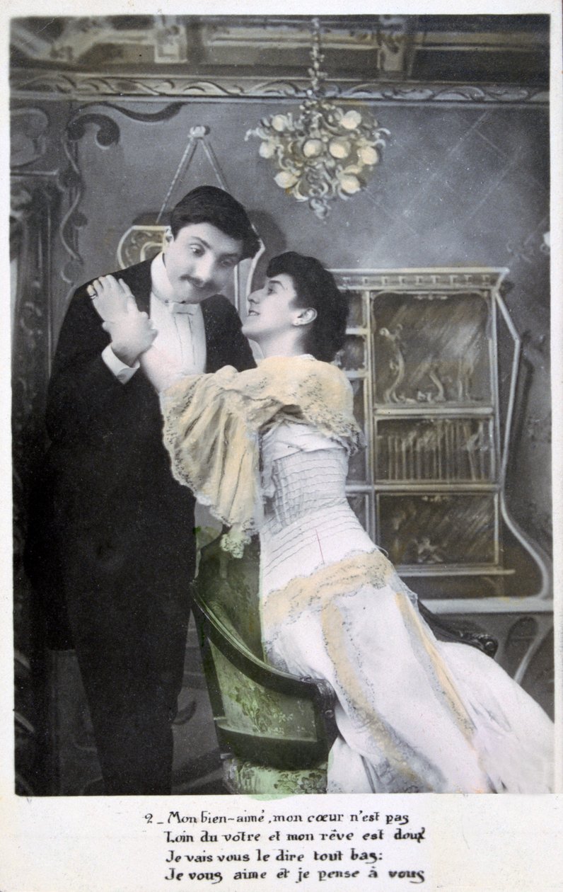Archiwalna francuska pocztówka, c1900 autorstwa Unbekannt
