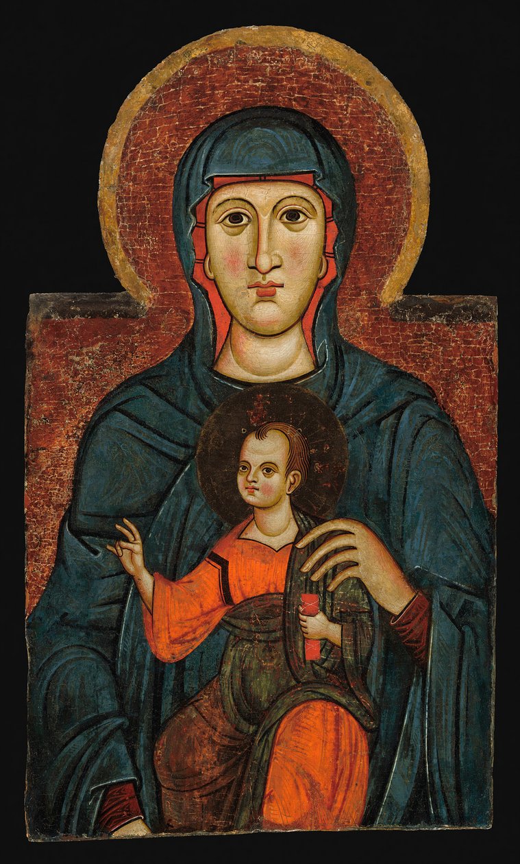 Dziewica z Dzieciątkiem, około 1270. autorstwa Unbekannt