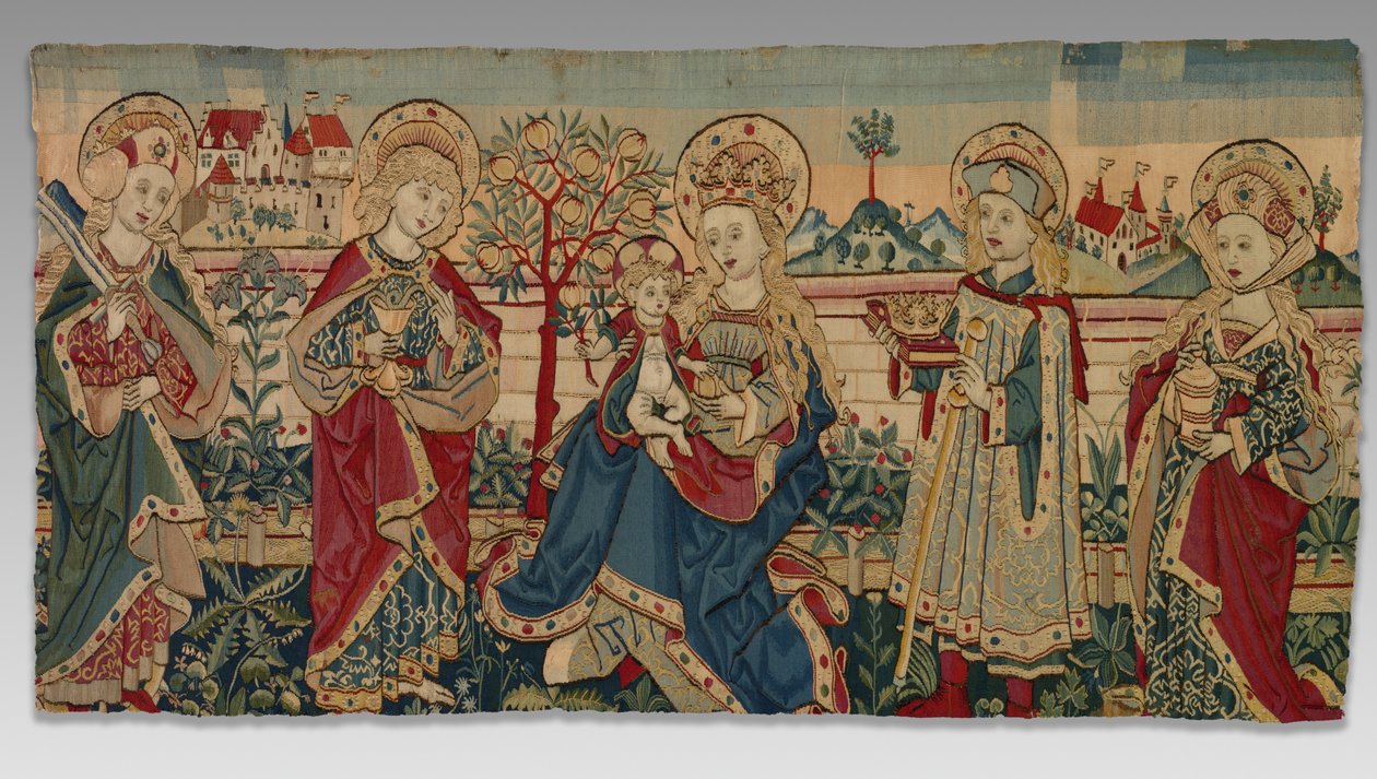 Dziewica z Dzieciątkiem i Czterech Świętych, c. 1500. autorstwa Unbekannt