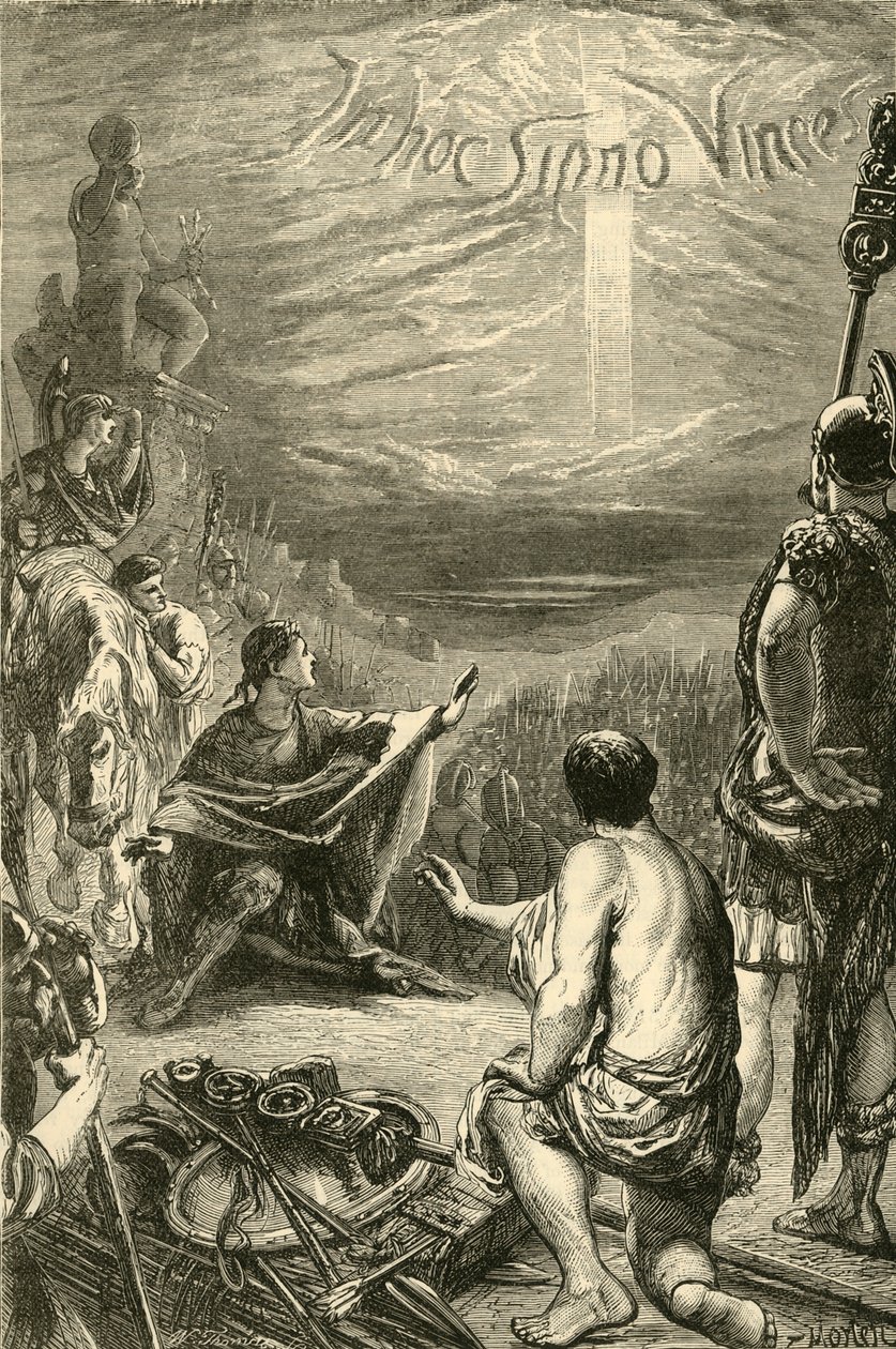 Wizja Krzyża w Saxa Rubra, 1890. autorstwa Unbekannt