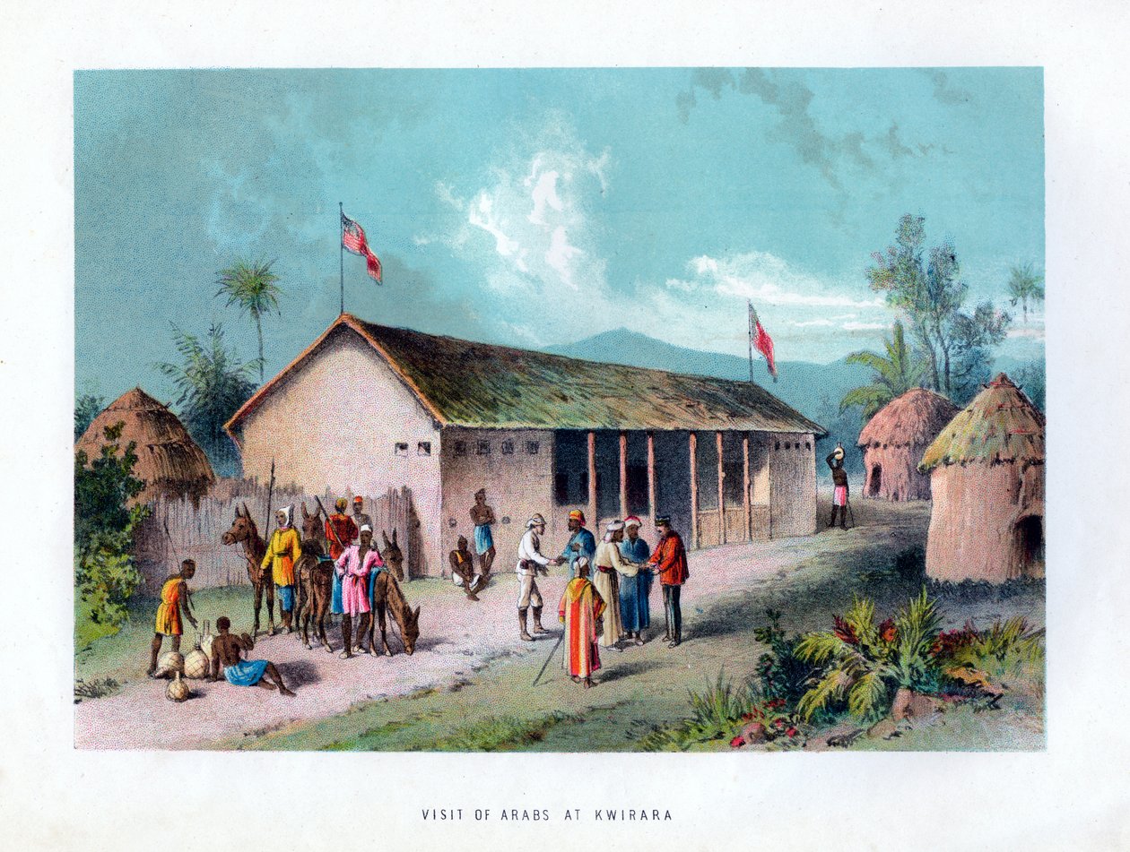 Wizyta Arabów w Kwirara, c1875 autorstwa Unbekannt