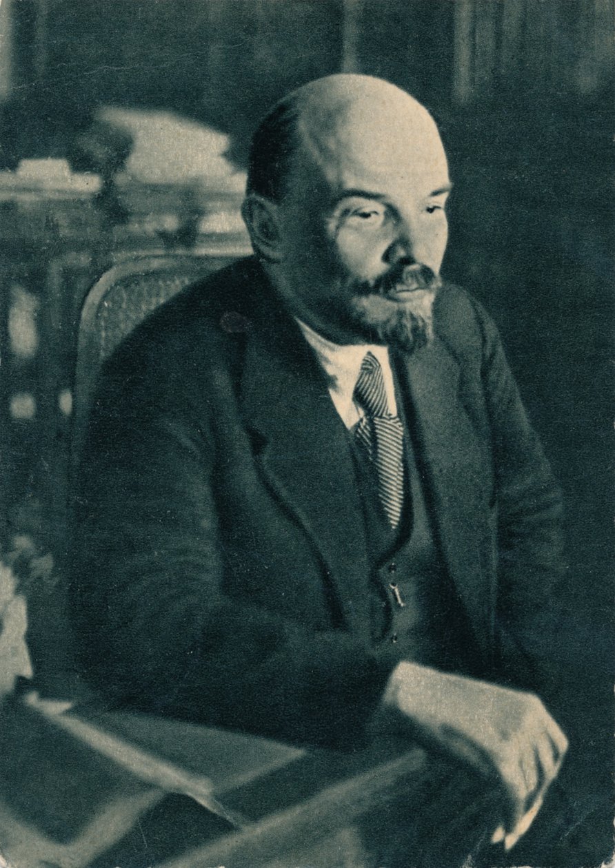 Władimir Ilich Lenin, rosyjski przywódca bolszewików, 28 listopada 1921 r. autorstwa Unbekannt