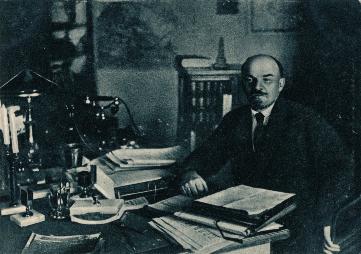 Władimir Ilich Lenin, rosyjski przywódca bolszewików, Moskwa, Rosja, 7 października 1922 r. autorstwa Unbekannt