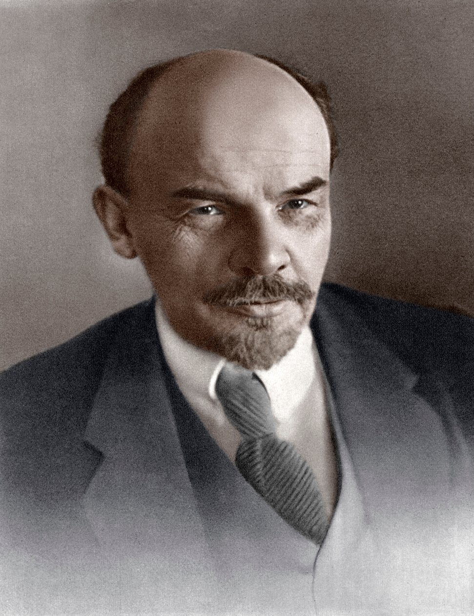Władimir Iljicz Uljanow Lenin, rosyjski rewolucjonista bolszewicki, c1917 autorstwa Unbekannt