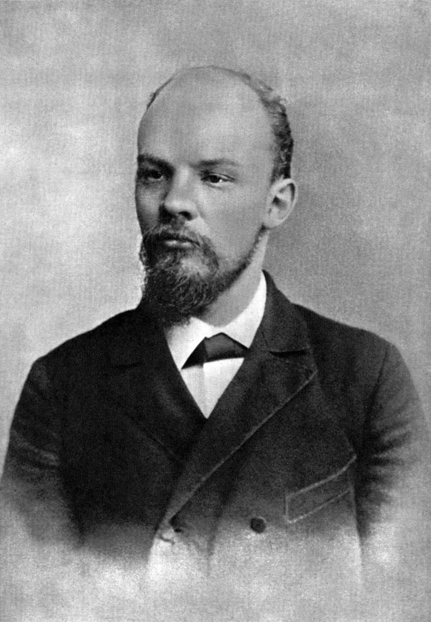 Władimir Uljanow Lenin, rosyjski rewolucjonista bolszewicki, Petersburg, Rosja, luty 1897 autorstwa Unbekannt