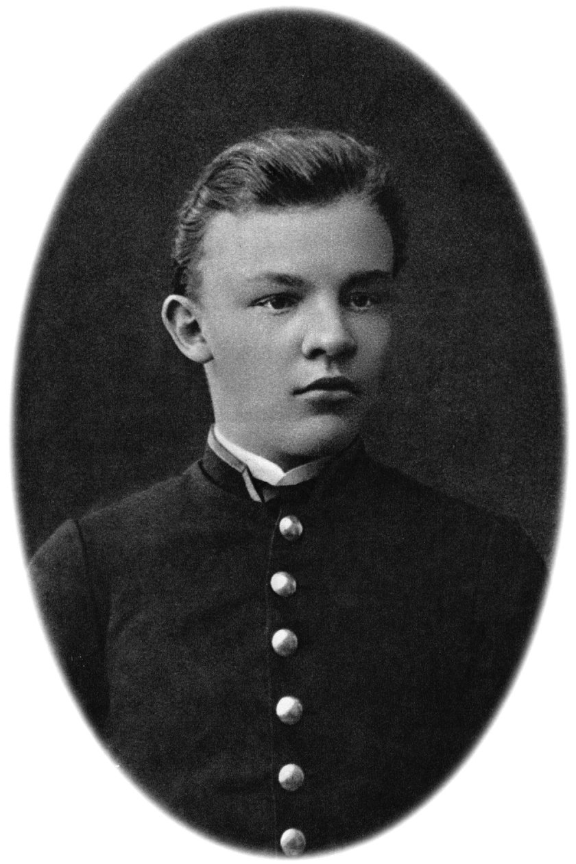 Władimir Uljanow Lenin jako uczeń gimnazjum, Simbirsk, Rosja, 1879 autorstwa Unbekannt