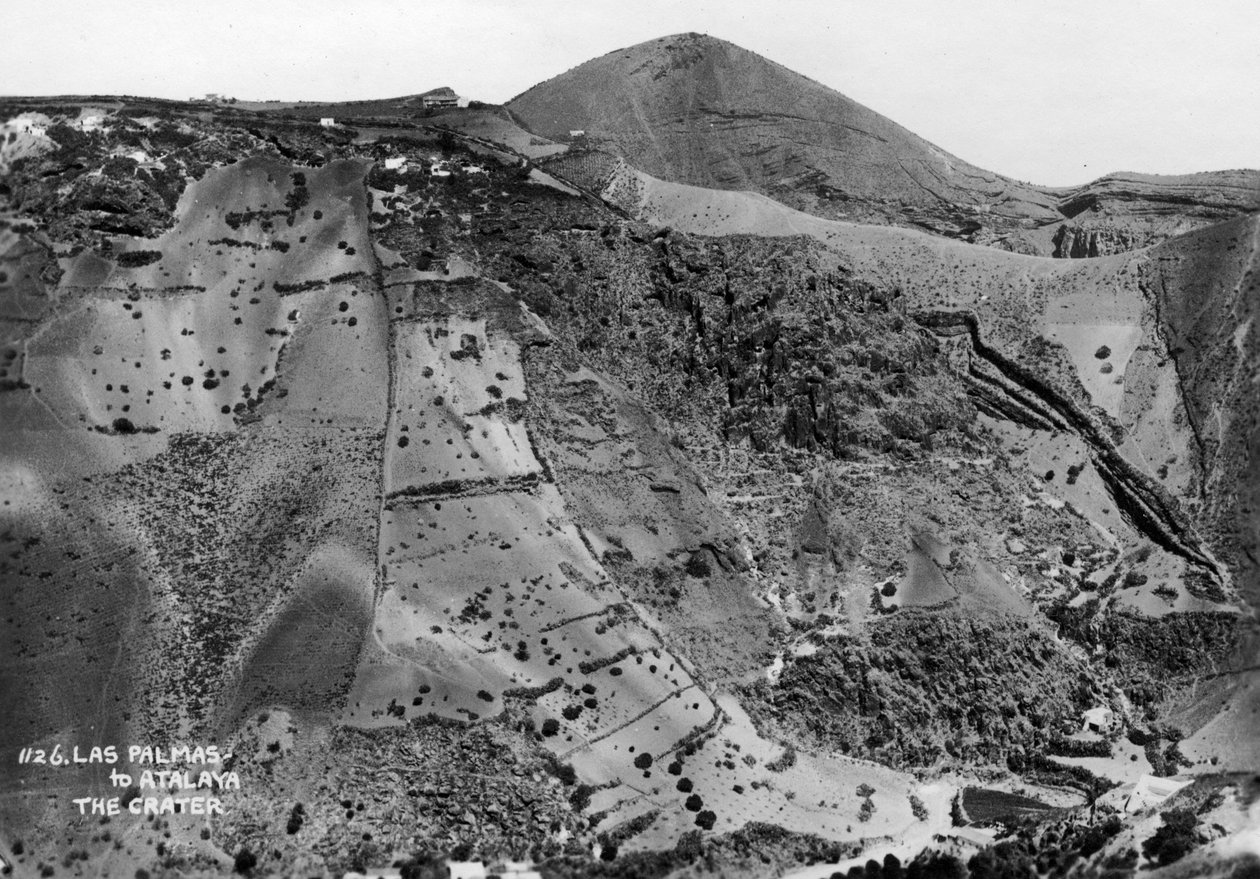 Krater wulkaniczny między Las Palmas a Atalaya, Gran Canaria, Wyspy Kanaryjskie, Hiszpania, XX w. autorstwa Unbekannt