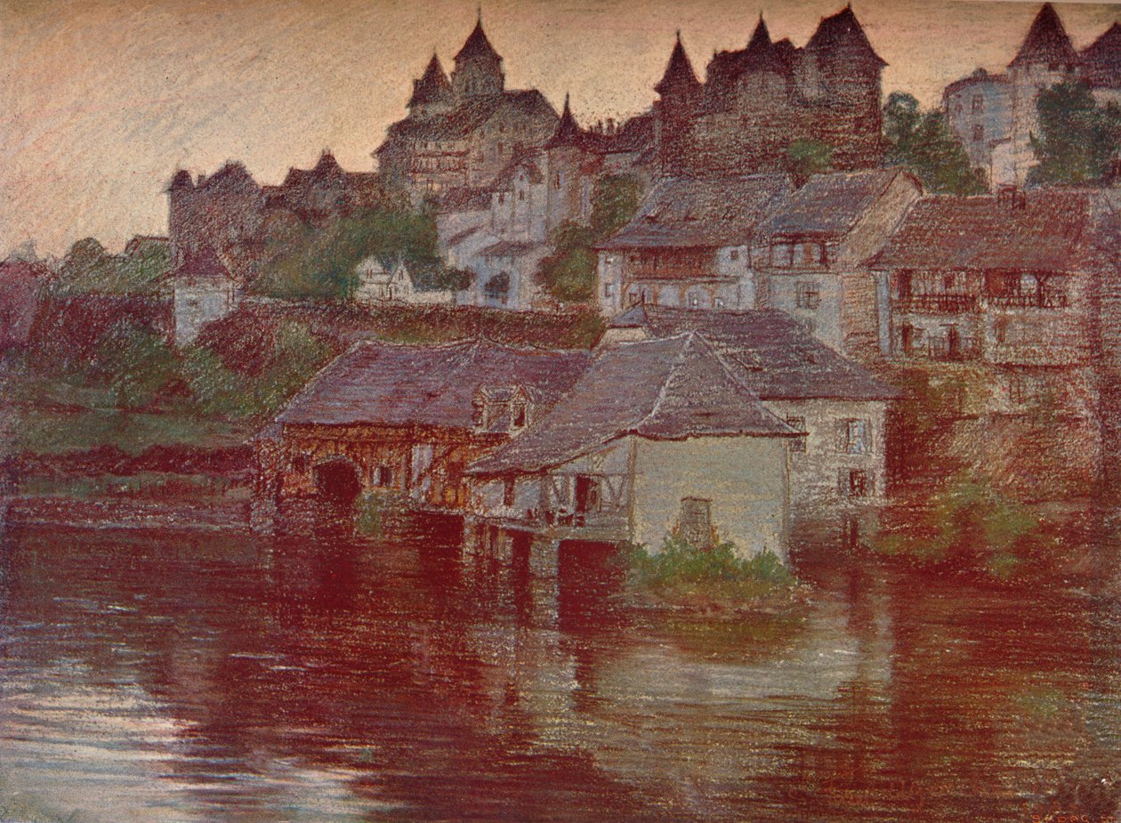 Widok ogólny Zerche i południowego wybrzeża Vezere, 1913.1914 autorstwa Unbekannt