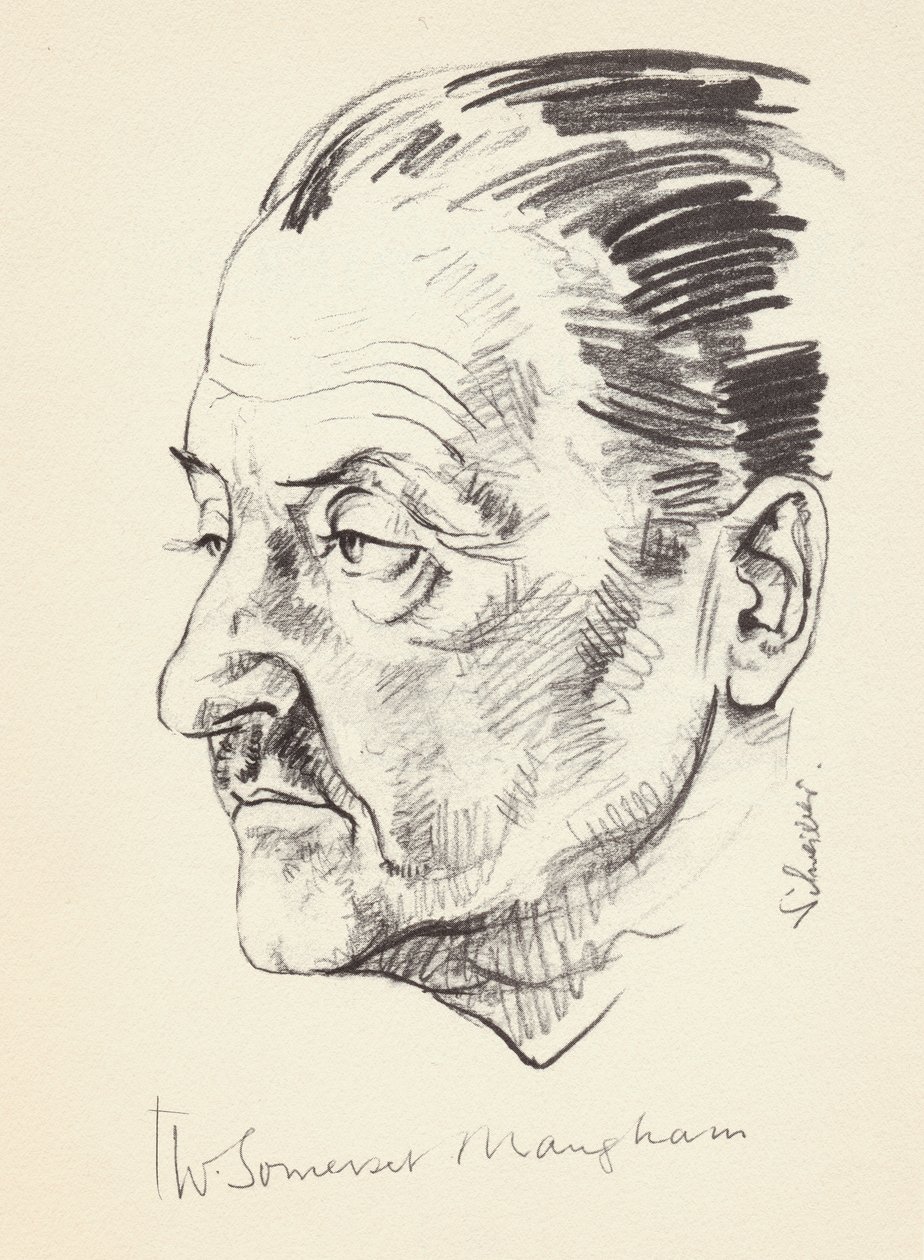W Somerset Maugham, brytyjski pisarz, ok. 1930 autorstwa Unbekannt