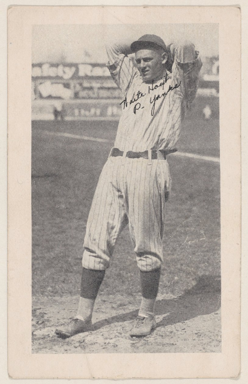 Waite Hoyt, P. Yanks, z kart baseballowych W575-2, ca. 1921-22. autorstwa Unbekannt
