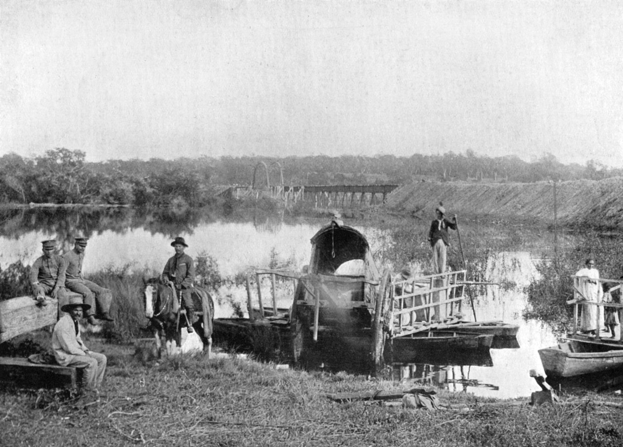 Oczekiwanie na promie, Paragwaj, 1911 autorstwa Unbekannt