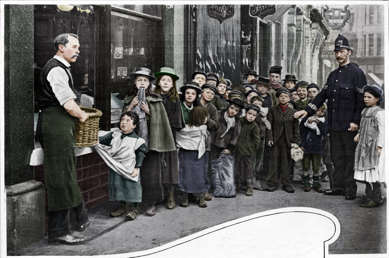 Czekam na paczki żywnościowe, Cheapside, ok. 1903 1903 autorstwa Unbekannt