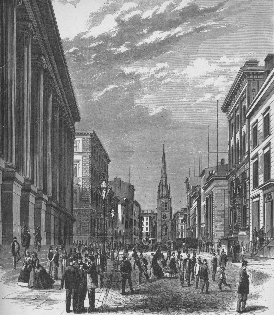 Wall Street, Nowy Jork, 1866, 1938 autorstwa Unbekannt