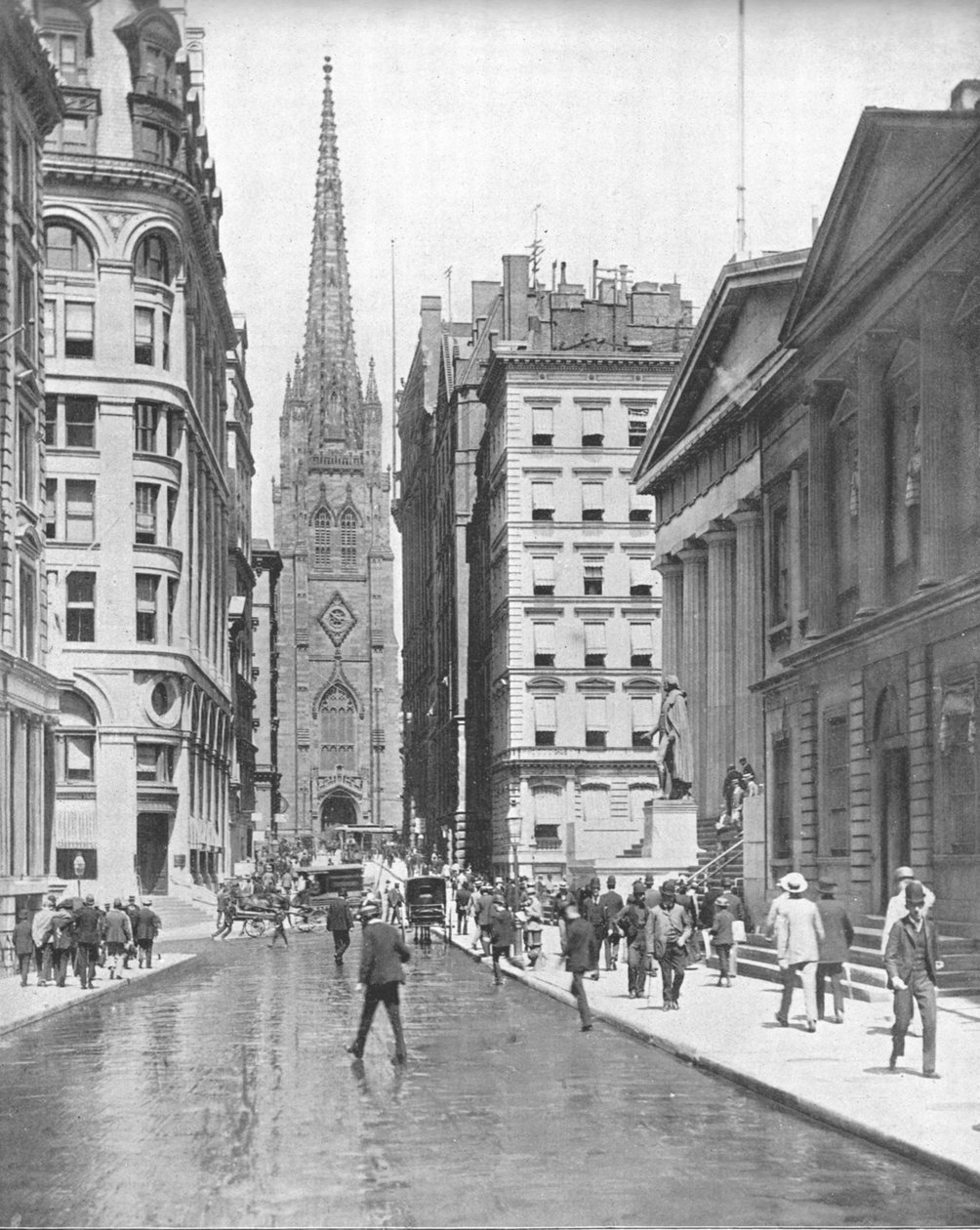 Wall Street, Nowy Jork, USA, ok. 1900. autorstwa Unbekannt