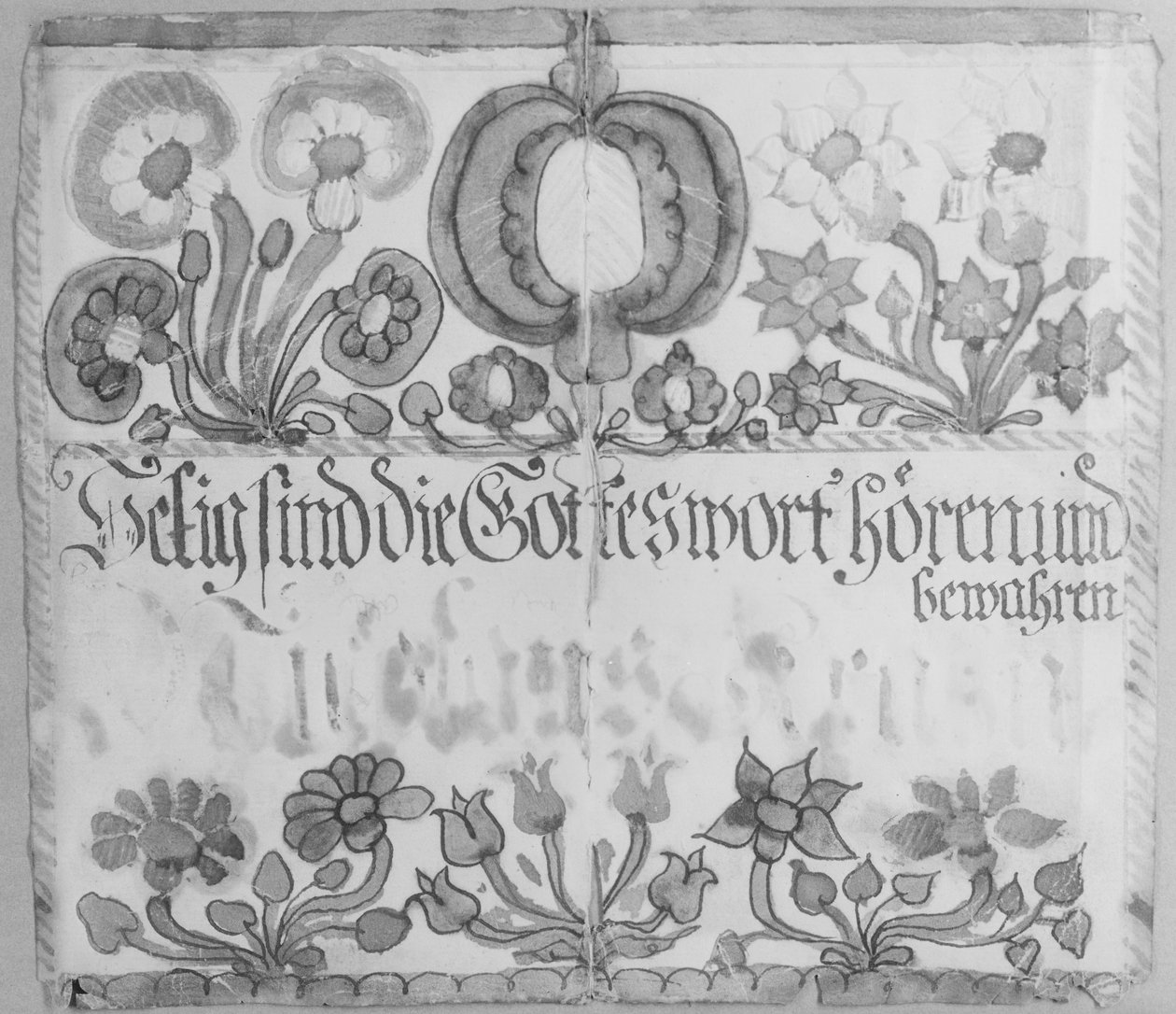 Tekst ścienny, ca. 1785. autorstwa Unbekannt