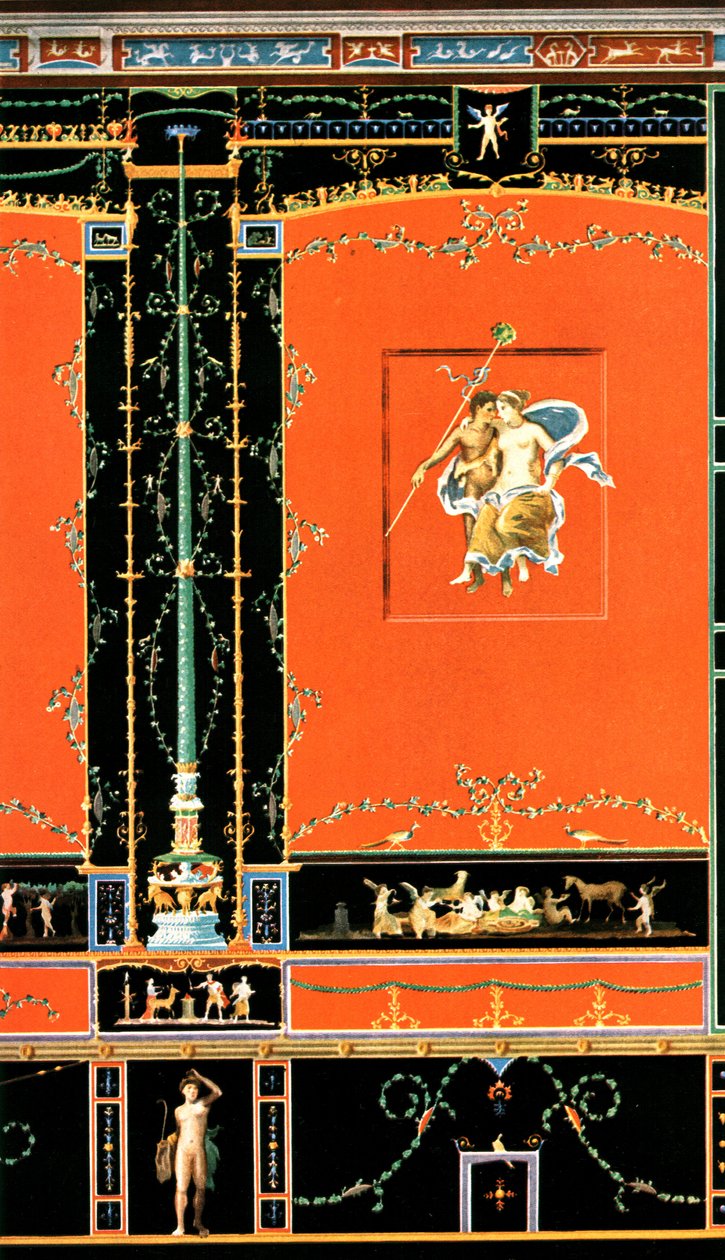 Dekoracja ścienna, Pompeje, Włochy, 1928. autorstwa Unbekannt
