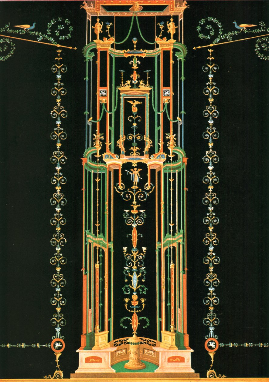 Dekoracja ścienna, Pompeje, Włochy, 1928. autorstwa Unbekannt
