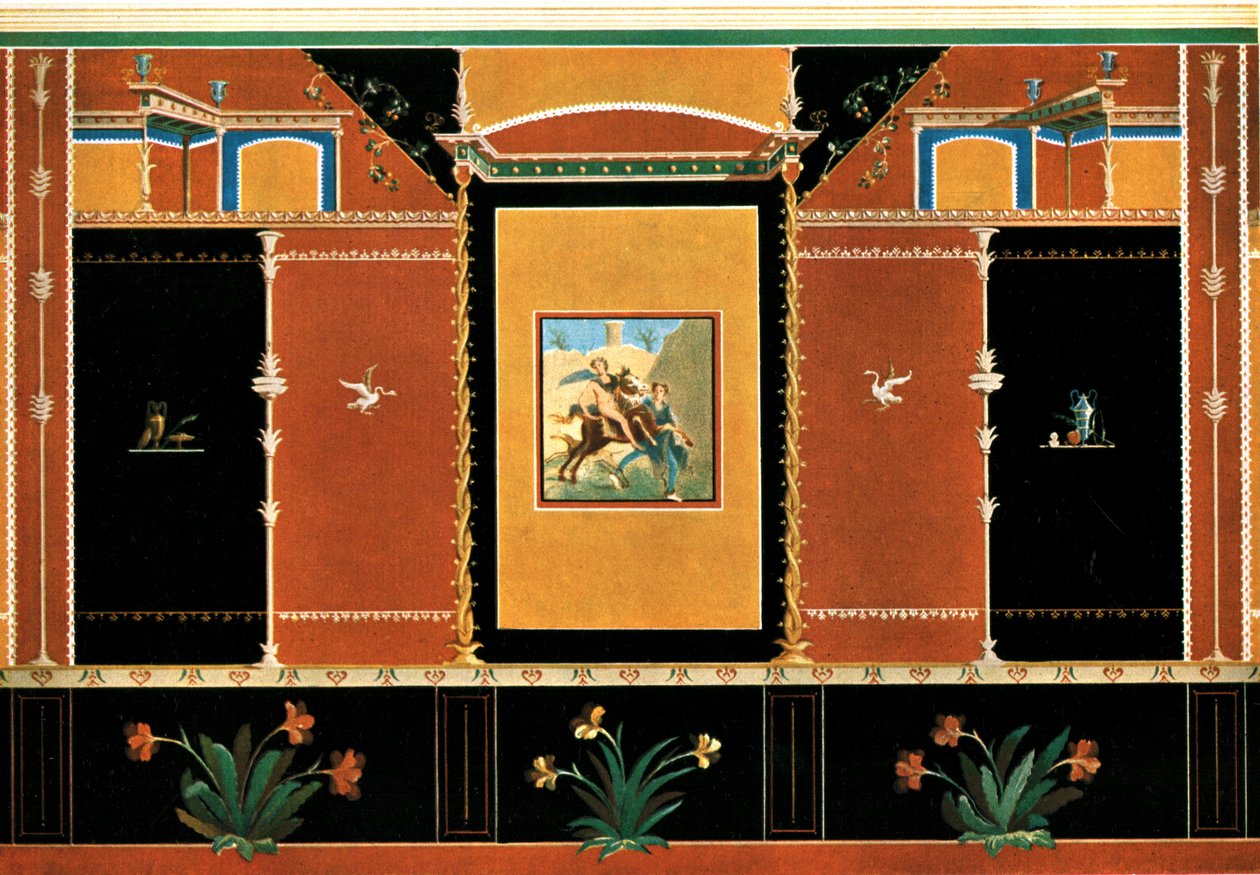 Dekoracja ścienna, Pompeje, Włochy, 1928. autorstwa Unbekannt