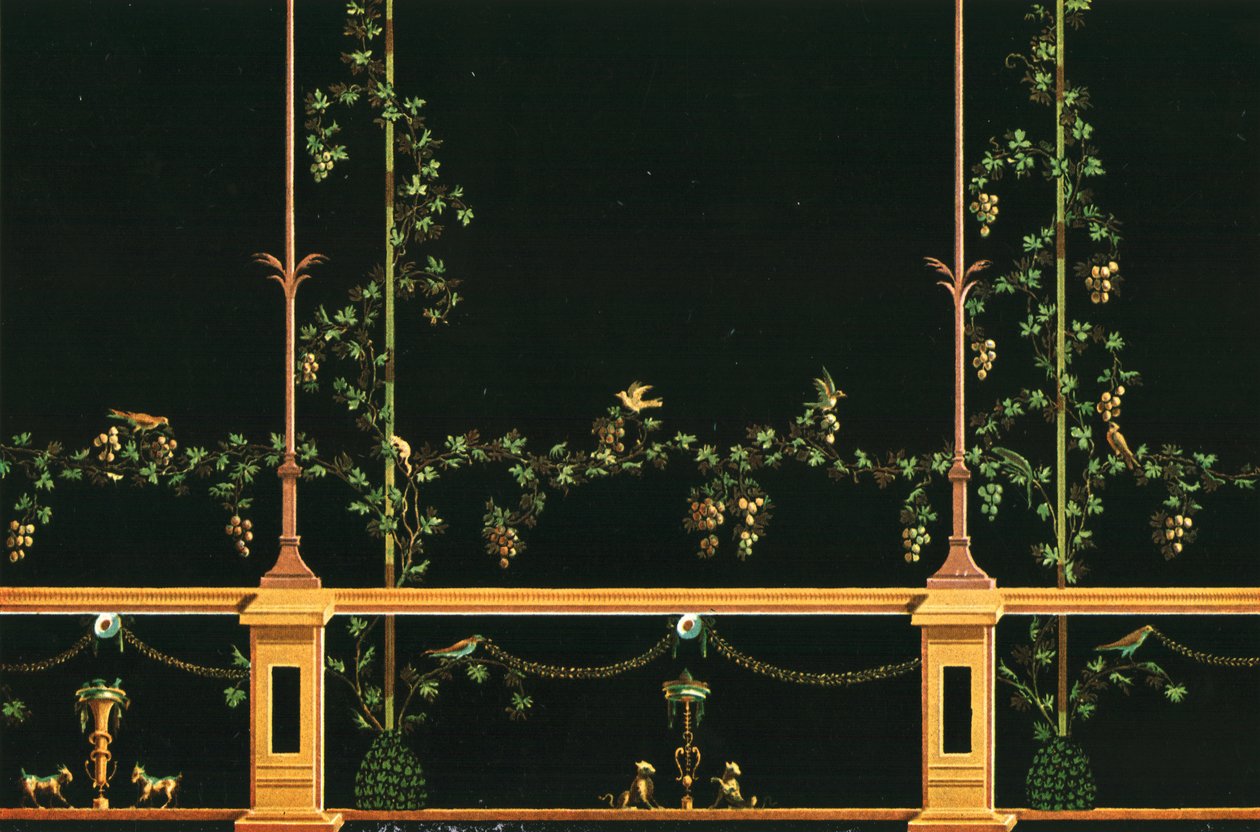 Dekoracja ścienna, Pompeje, Włochy, 1928. autorstwa Unbekannt