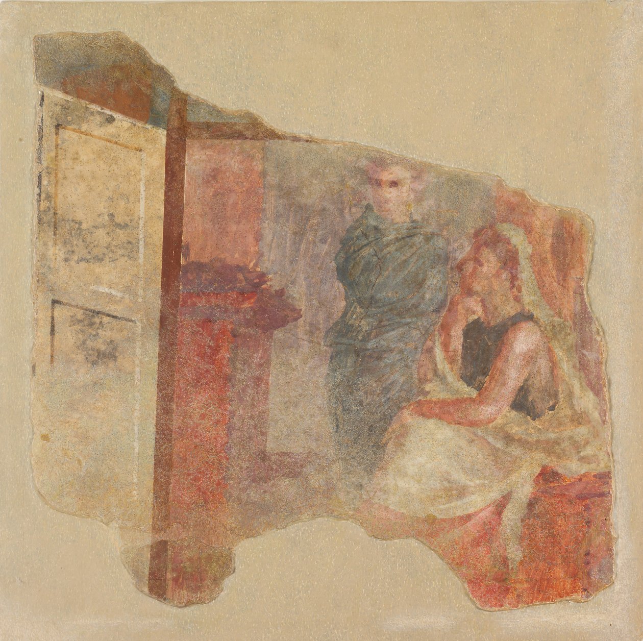 Fragment malowidła ściennego z północnej ściany Sali H Willi P. Fanniusa..., ca. 50-40 p.n.e. autorstwa Unbekannt