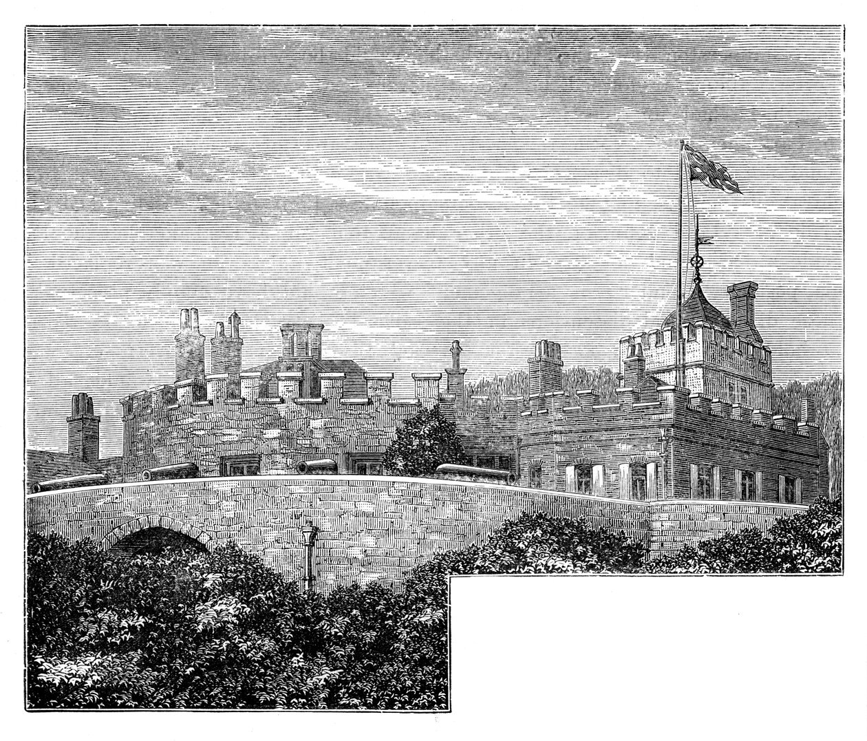 Zamek Walmer, Kent, ok. 1888 r. autorstwa Unbekannt