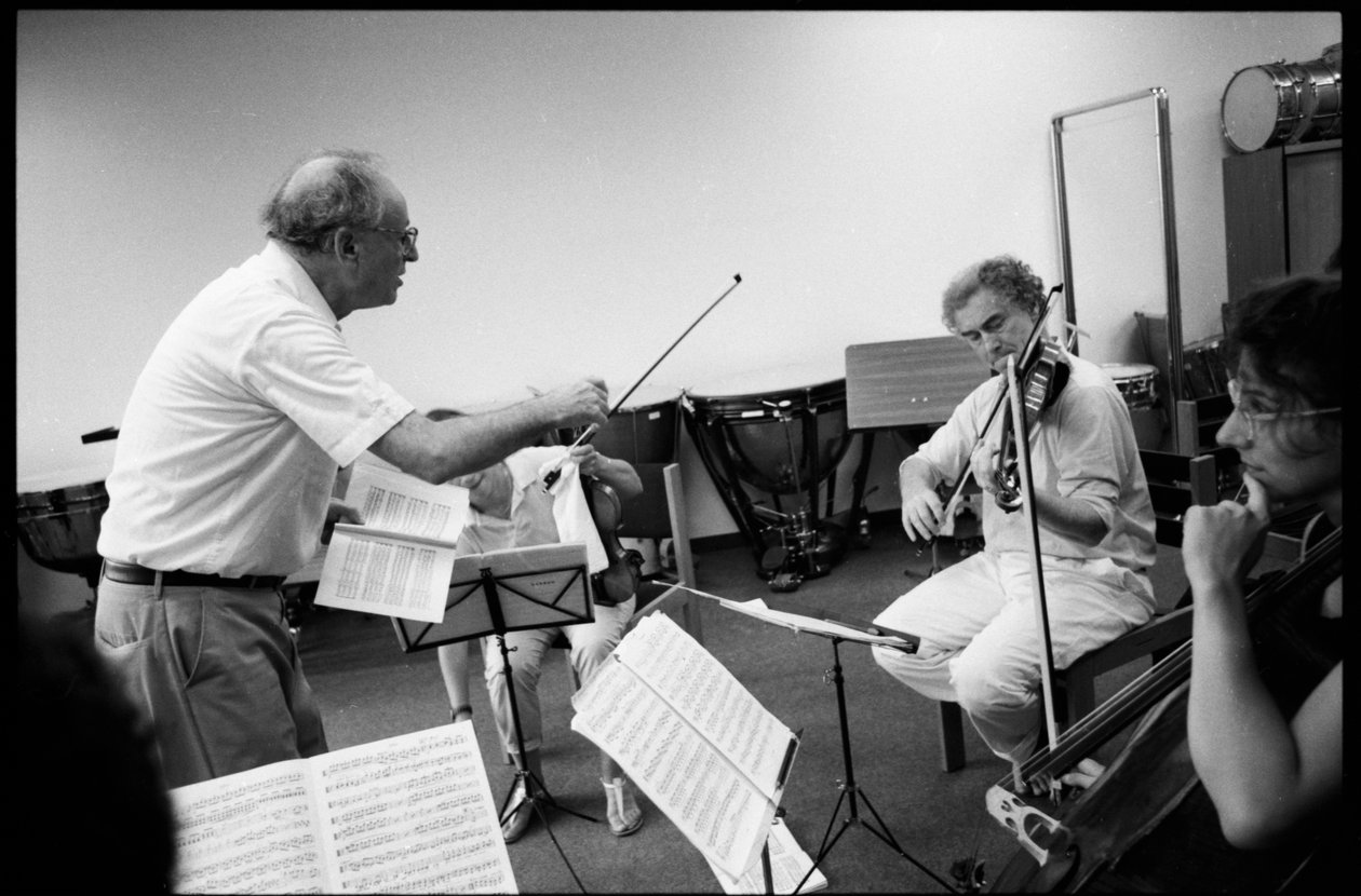 Walter Levin - kurs mistrzowski w Mozarteum autorstwa Unbekannt