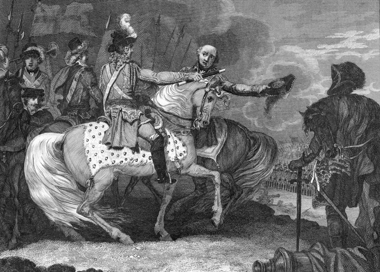 Wojna o sukcesję hiszpańską: Bitwa pod Blenheim, 13 sierpnia 1704 r autorstwa Unbekannt