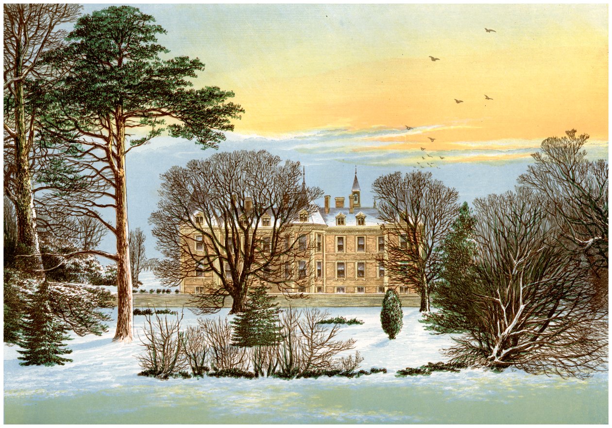 Warter Priory, niedaleko Pocklington, Yorkshire, dom rodziny Wilsonów, ok. 1880 r autorstwa Unbekannt