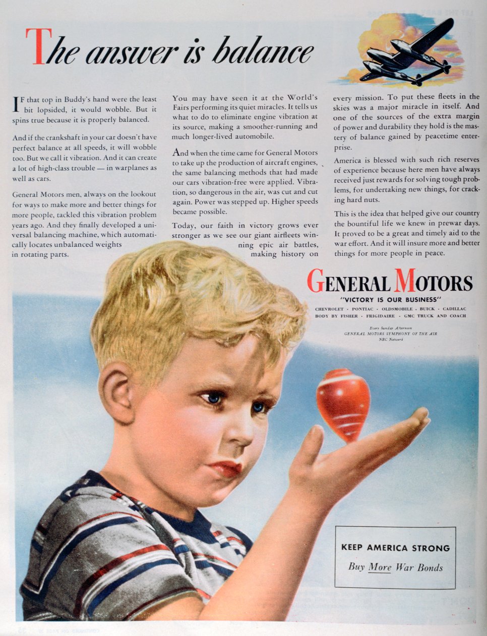 Reklama wojenna dla General Motors, 1944 autorstwa Unbekannt