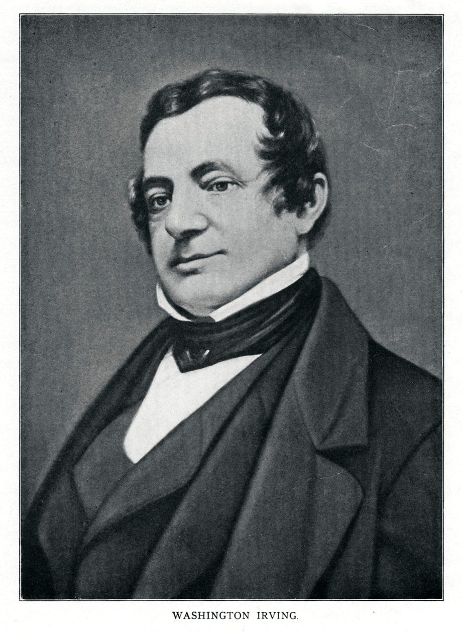 Washington Irving, amerykański pisarz, XX wiek autorstwa Unbekannt