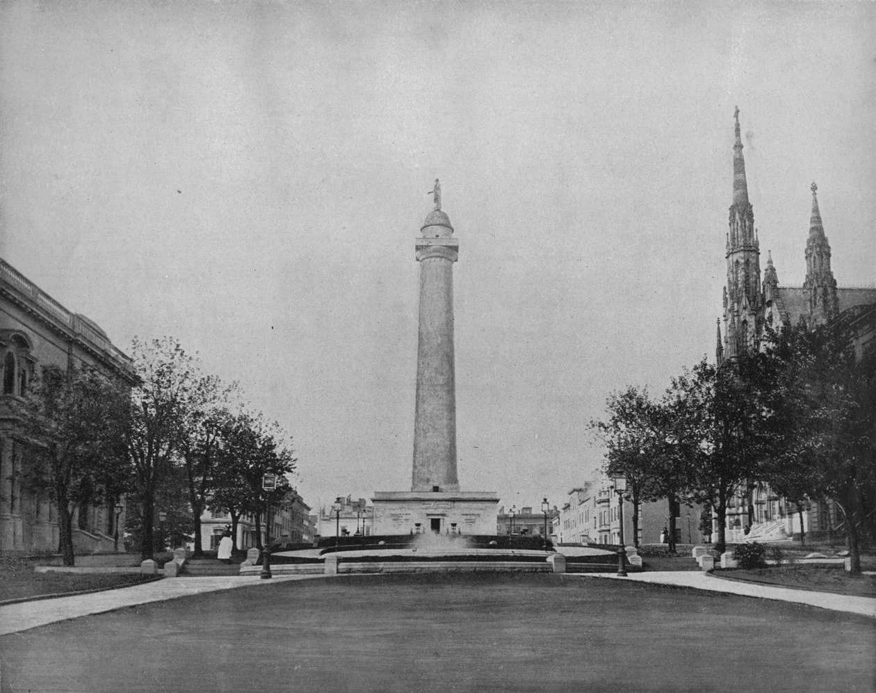Pomnik Waszyngtona, Baltimore, c1897. autorstwa Unbekannt