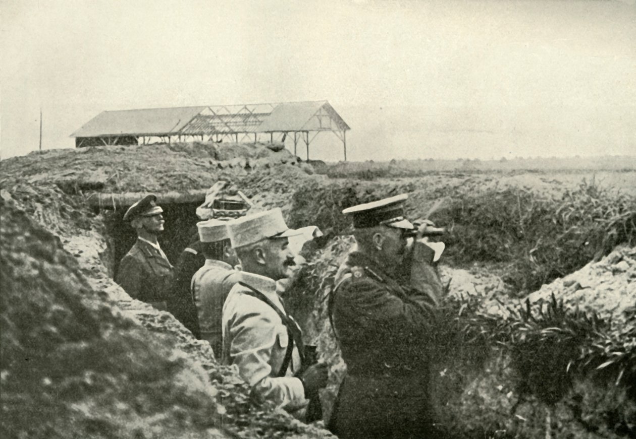 Oglądanie bitwy we Francji, c1915, 1919. autorstwa Unbekannt