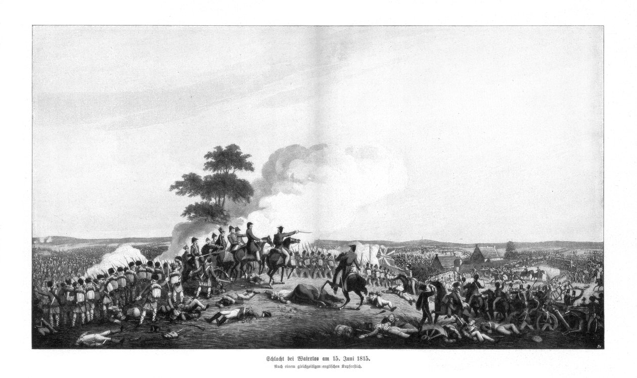 Kampania pod Waterloo, 15 czerwca 1815, 1900 autorstwa Unbekannt