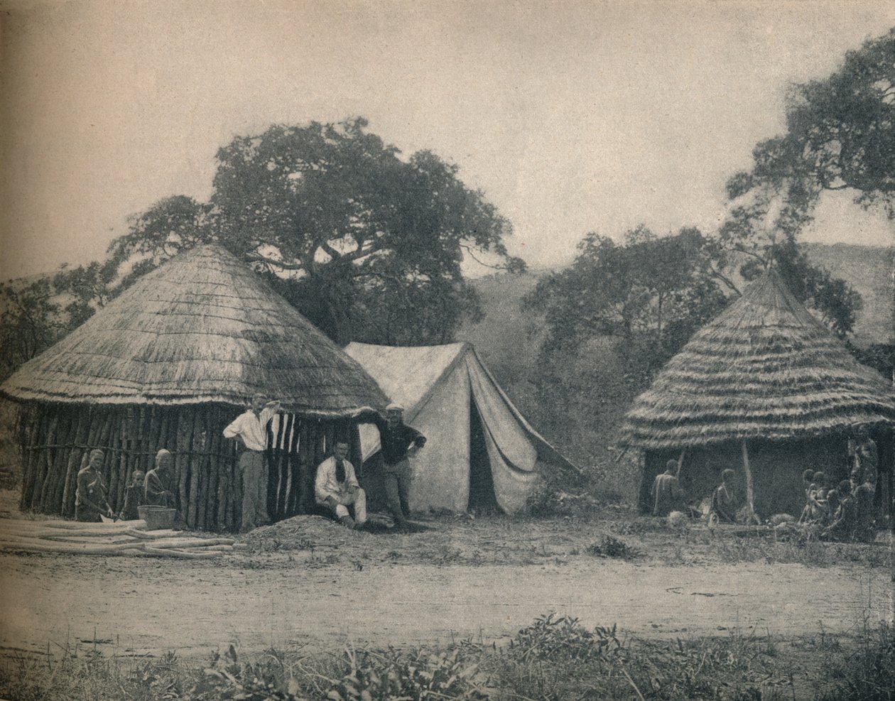 Sklep przydrożny w Suazi, ok. 1900. autorstwa Unbekannt