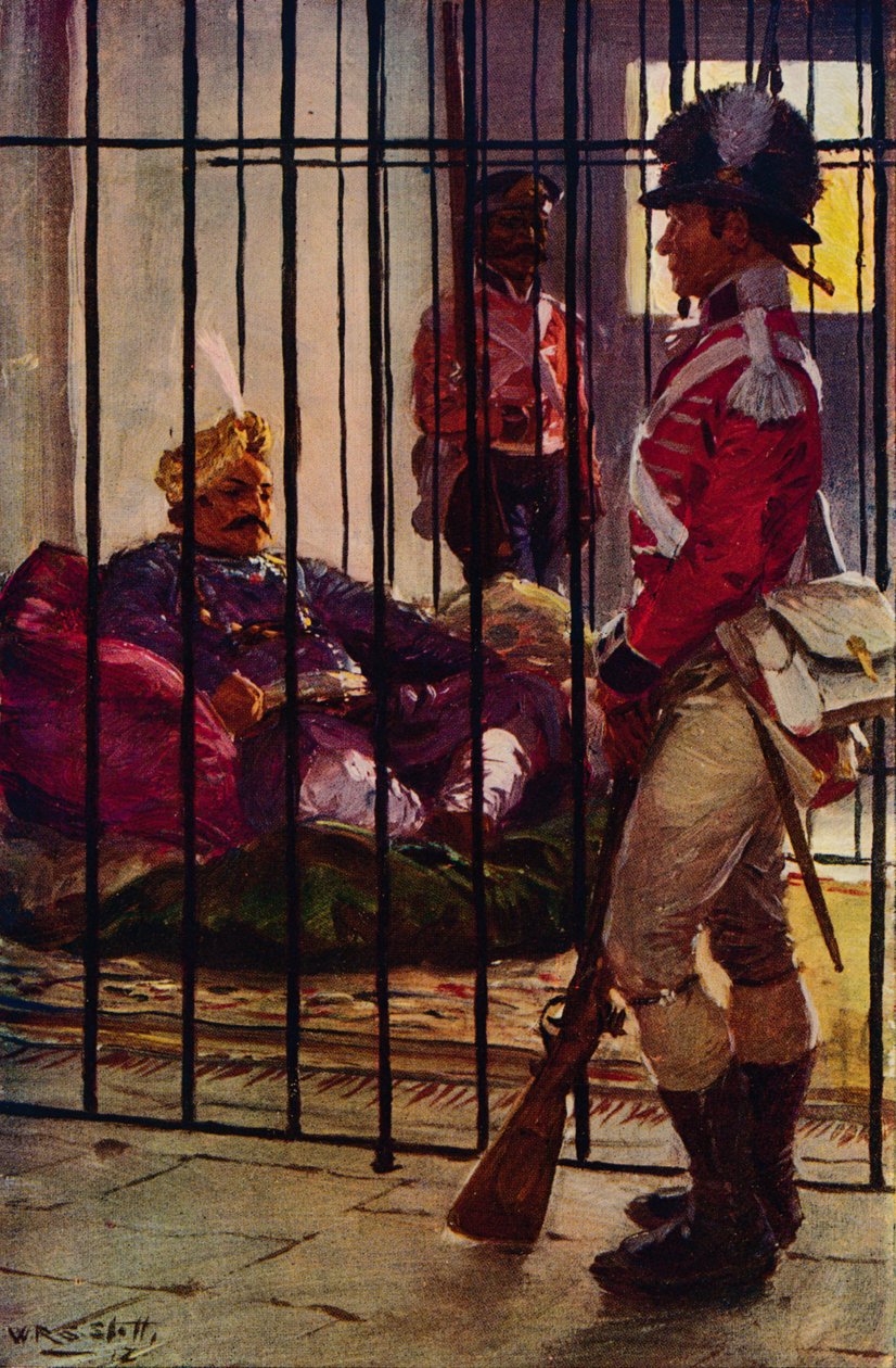Wazir Ali w więzieniu, ok. 1799 ok. 1912 r. autorstwa Unbekannt